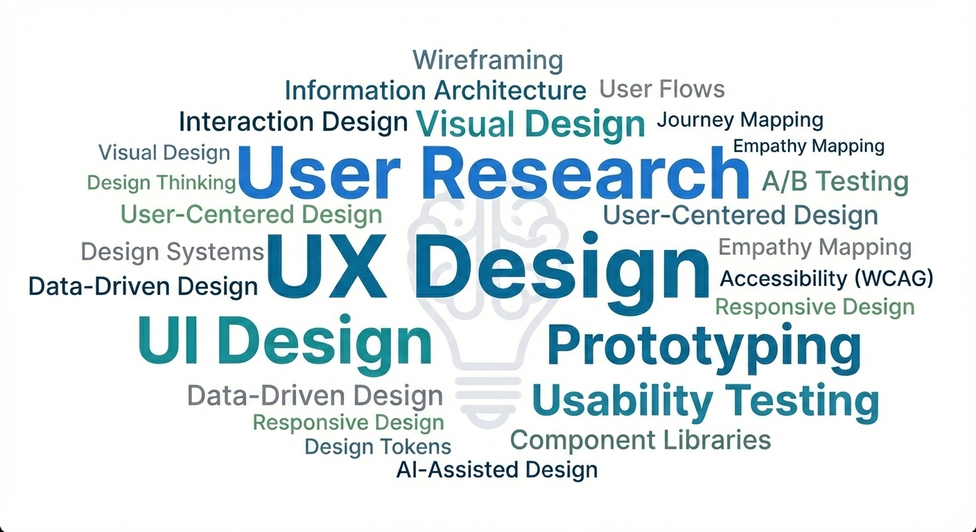 UX design word cloud